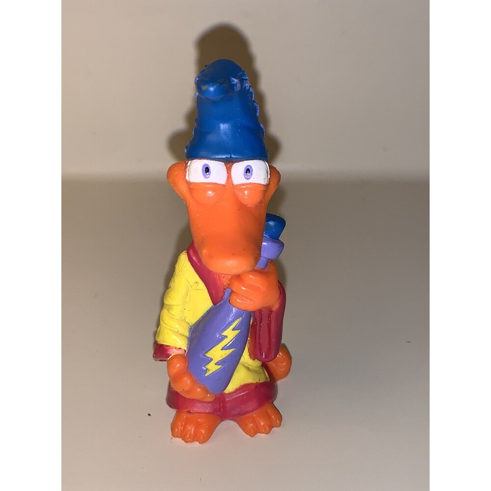 RARE Lounging Lizards Wizard PVC Figure Cake Topper 2001 PRG Toys